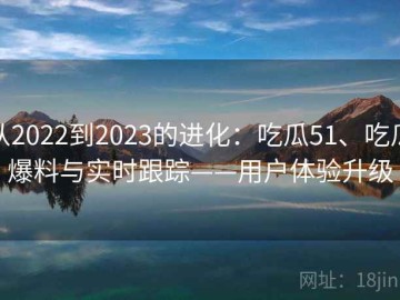从2022到2023的进化：吃瓜51、吃瓜爆料与实时跟踪——用户体验升级
