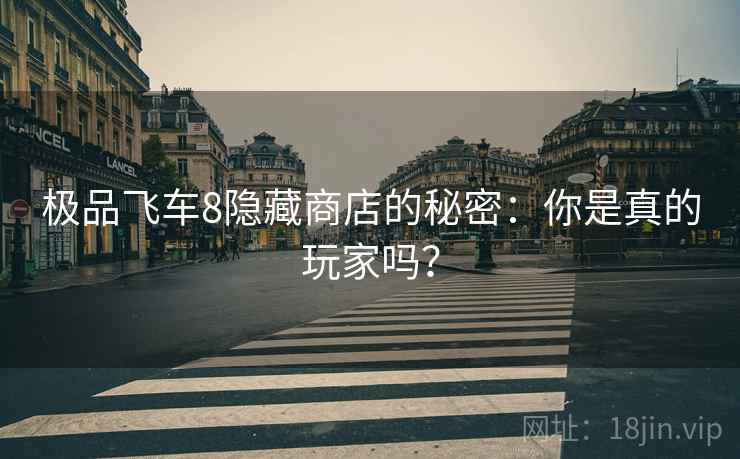 极品飞车8隐藏商店的秘密：你是真的玩家吗？