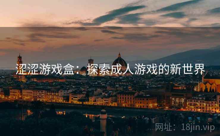 涩涩游戏盒：探索成人游戏的新世界