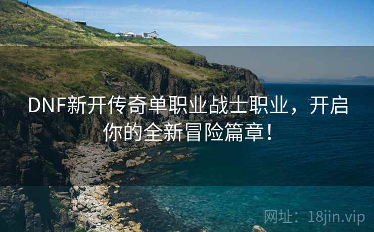 DNF新开传奇单职业战士职业，开启你的全新冒险篇章！